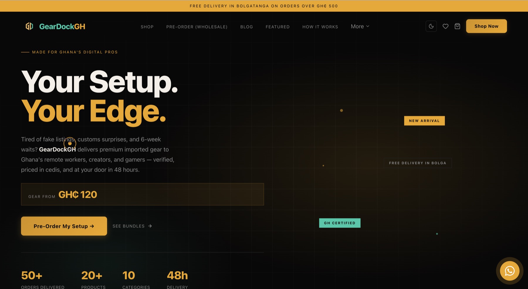 GearDockGH storefront